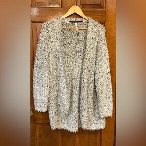 Kensie Women's Textured Black and White Cardigan